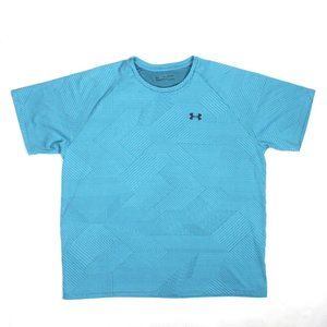 Under Armour Shirt 2XL Baby Blue Loose Casual Heat Gear Outdoors Mens